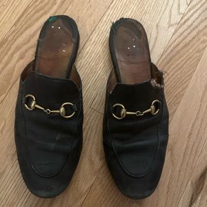 Gucci Princetown Leather Slippers